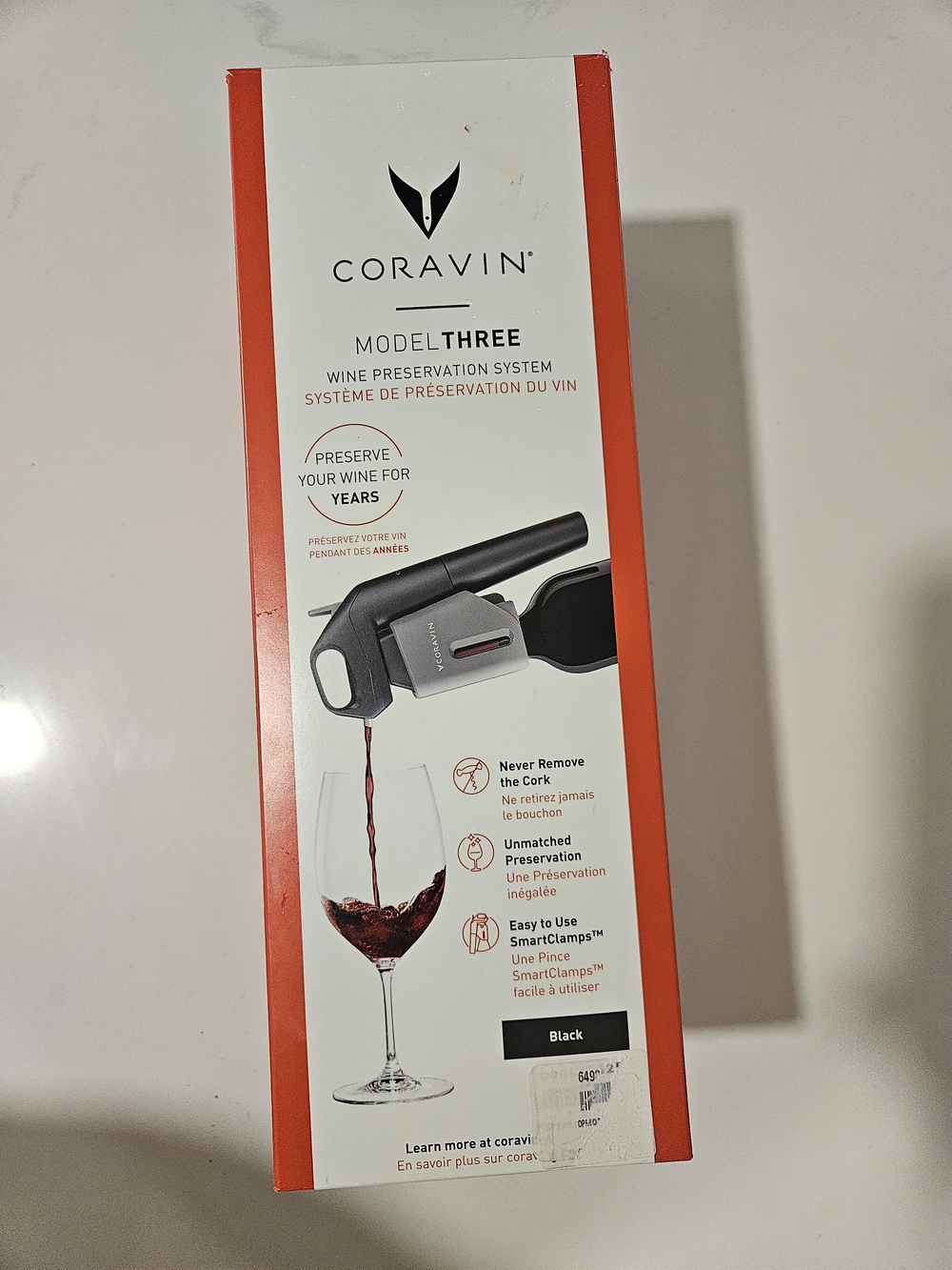 Coravin Timeless Model Three Wine Preservation System with Stand Excellent Cond.
